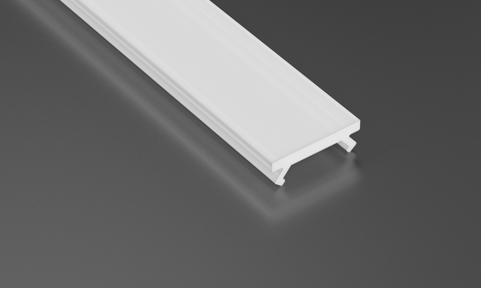 Szybka mleczna wciskana do profilii SLIM typ X 2m Typ osłonka