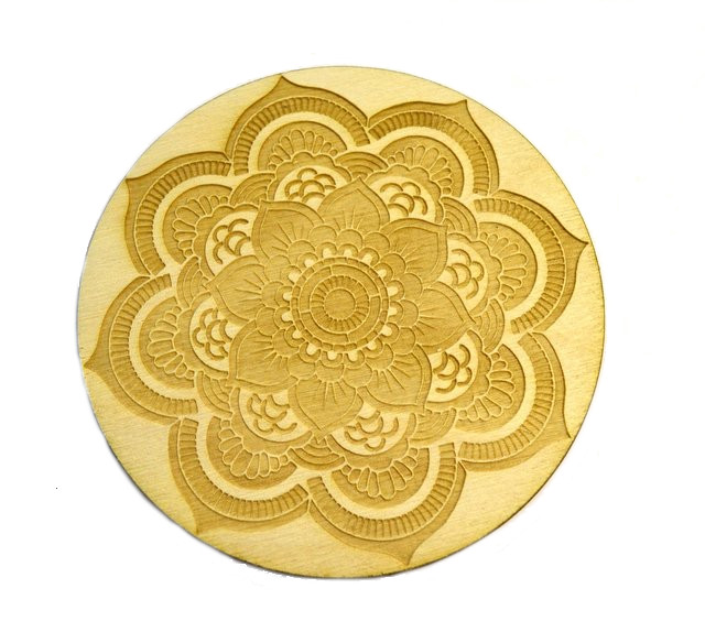 Podkładka pod kubek mandala decoupage sklejka 95mm