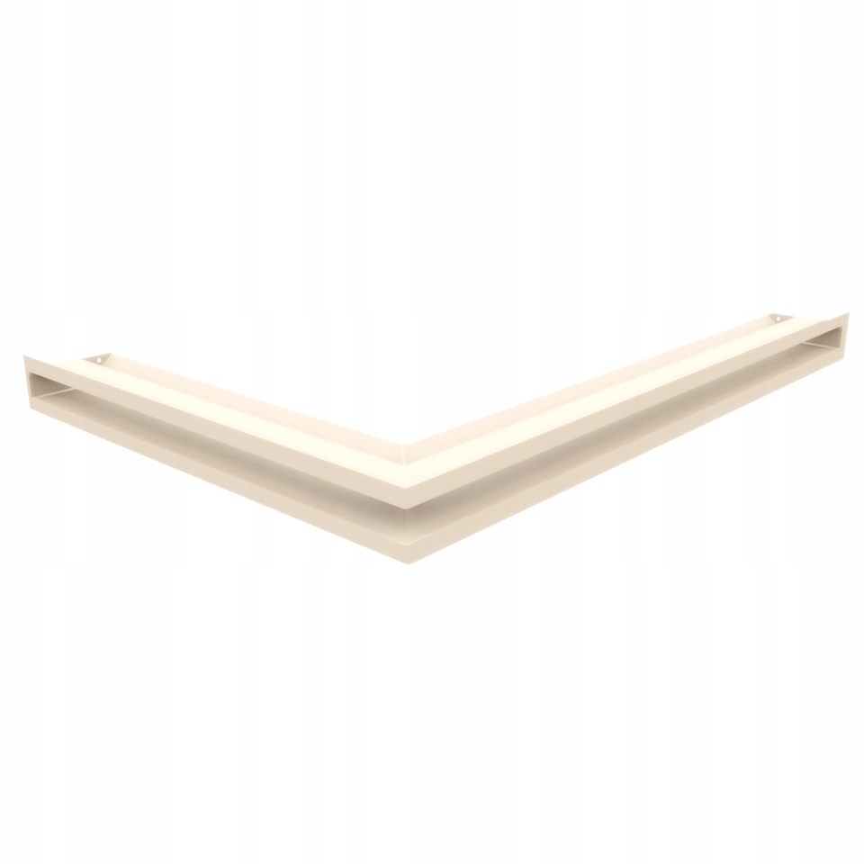 Krbová mřížka Luft Sf Slim rohová pravá 54x76x6 krémová