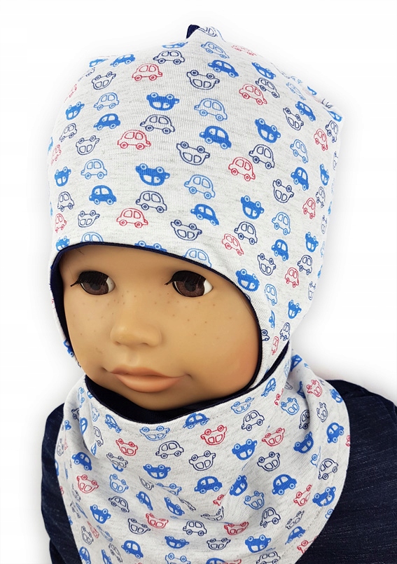 

Yo! Czapka chustka bawełniana Auta 44-46 cm