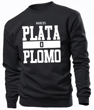 

Bluza męska Plata O Plomo, Pablo Escobar.