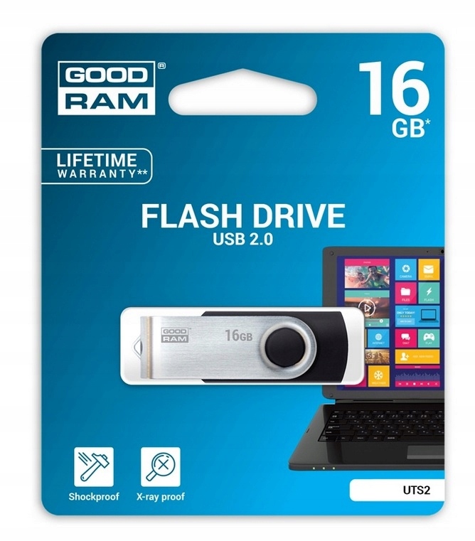 

Pendrive Goodram UTS2 16GB pamięć Usb 2.0 szybki