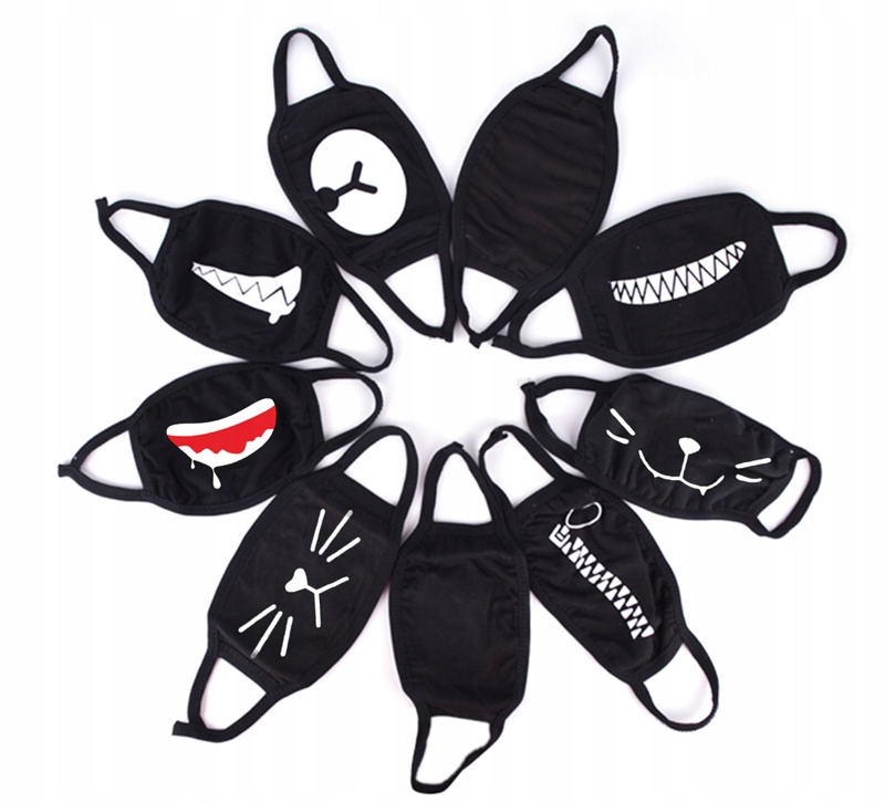 MASKA ODDYCHAJĄCA do biegania bawełna ZĘBY uśmiech Kod producenta 2128