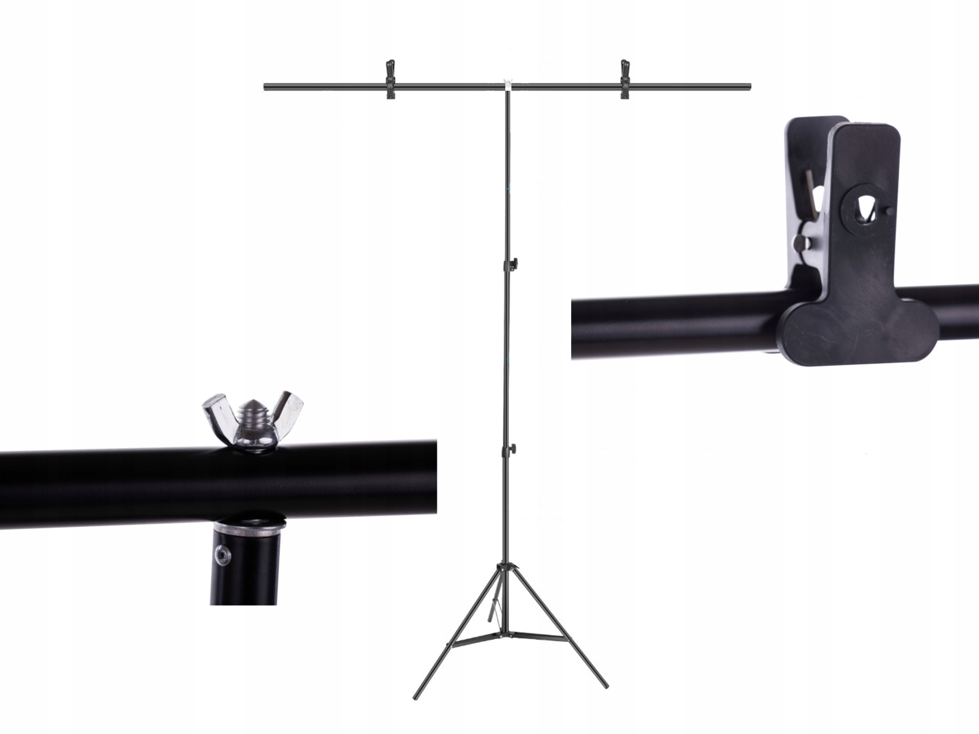 

Stojak statyw do teł typ T 200cm Belka ramię 80cm