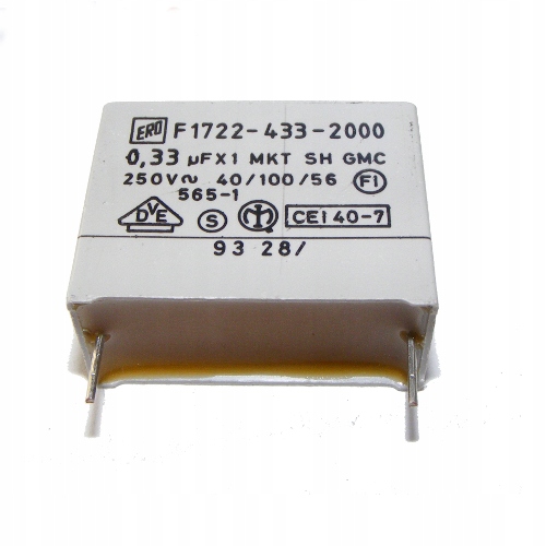 

Kondensator foliowy Mkt 330nF 10% 250VAC Ero x3