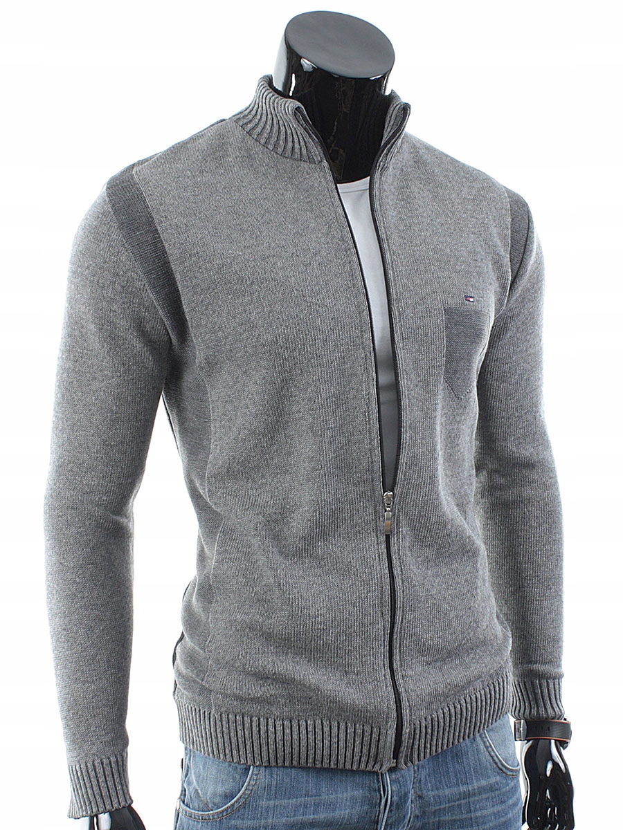 

POLSKA__Sweter Rozpinany Suwak N22 Szary__XL