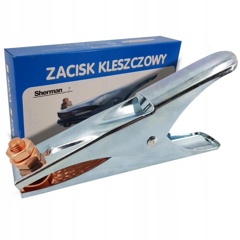 

Zacisk biegunowy kleszczowy masowy 400A spawarki