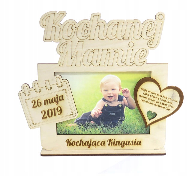 

Dekor Ramka Na Zdjęcie Kochanej Mamie +grawer OT88