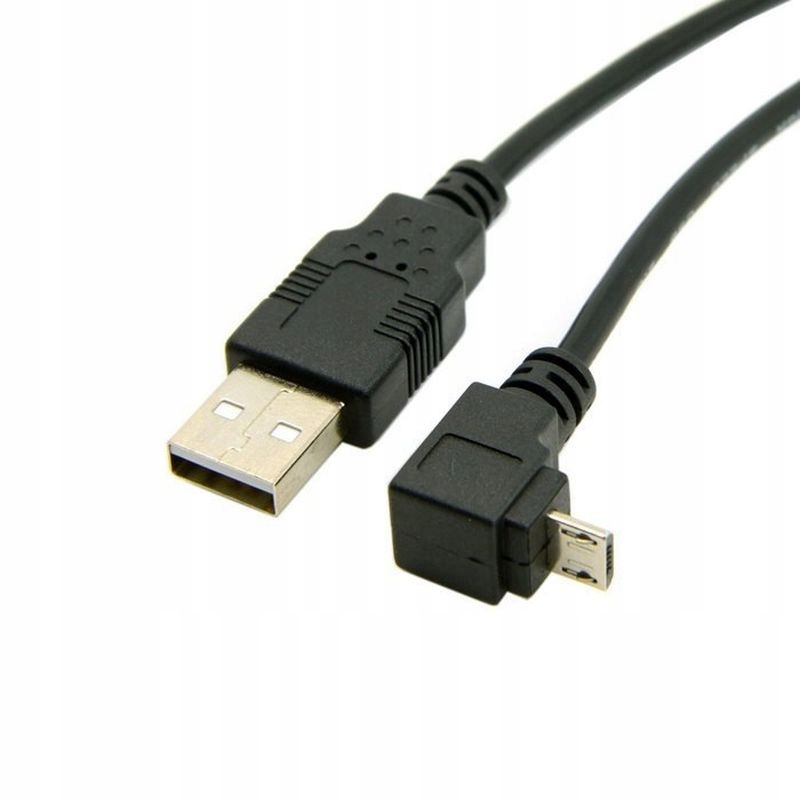 

Kabel Kątowy Micro Usb do Usb Dolny 1M