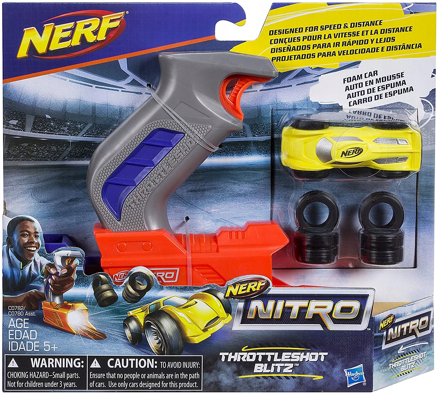Pistolet Wyrzutnia samochodów NERF nitro HASBRO Kod producenta C0782