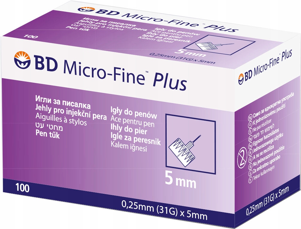 

Igły do penów Bd Micro-Fine Plus 31G 5 mm