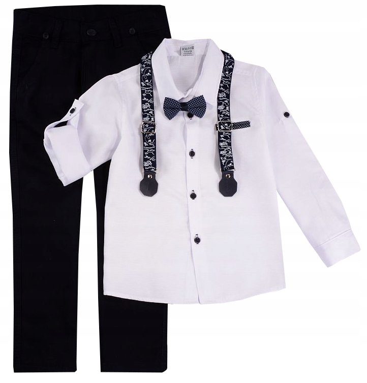 GARNITUR ELEGANT ZESTAW KOSZULA I MUSZKA 1rok J45N