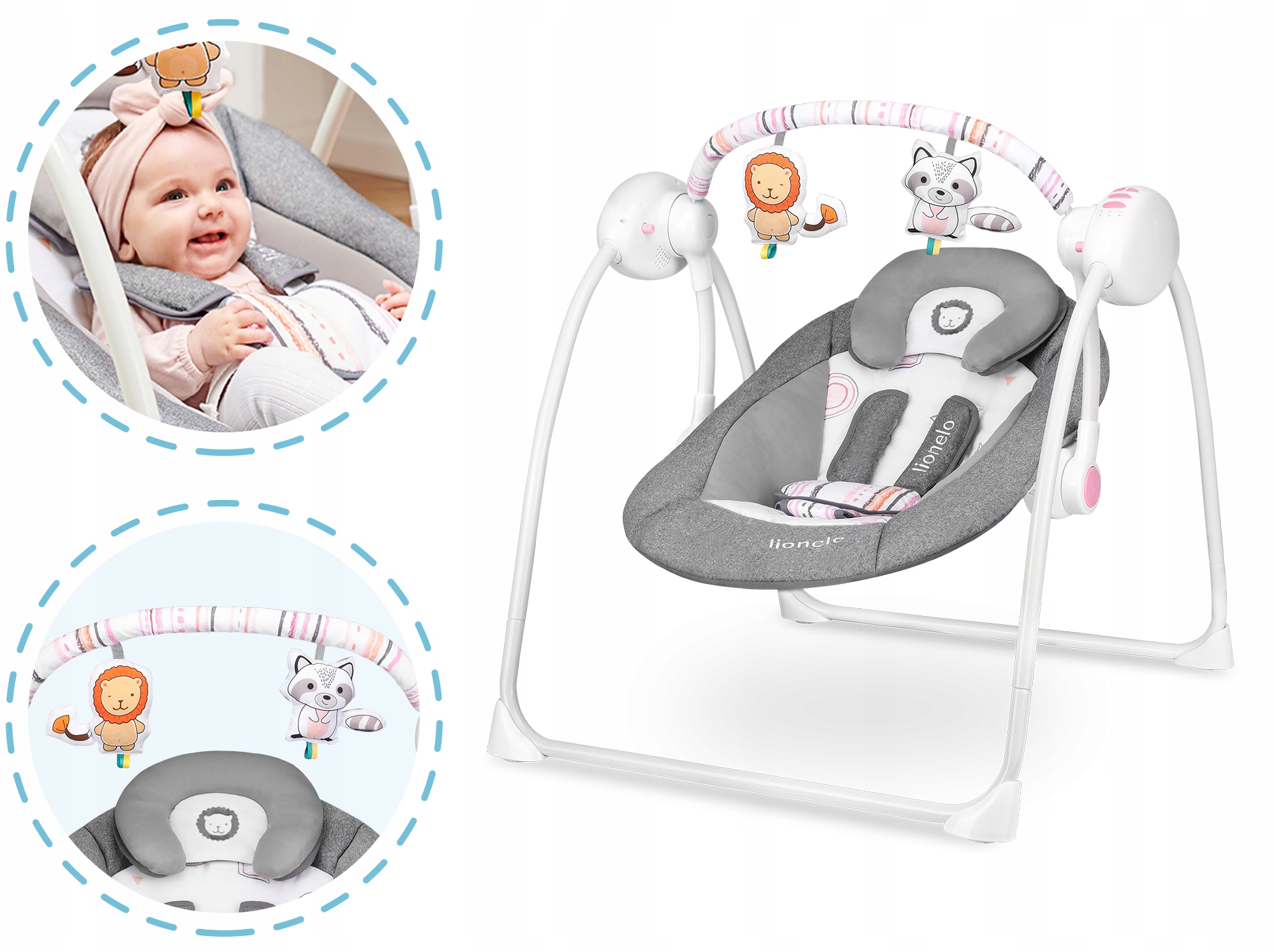 LEŻACZEK BUJACZEK HUŚTAWKA LIONELO RUBEN + MELODIE Model GXP-714670