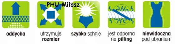 KOSZULKA KORYGUJĄCA POD BIUST WĄSKIE RAMIĄCZKA L Materiał dominujący mikrofibra (mikrofaza)