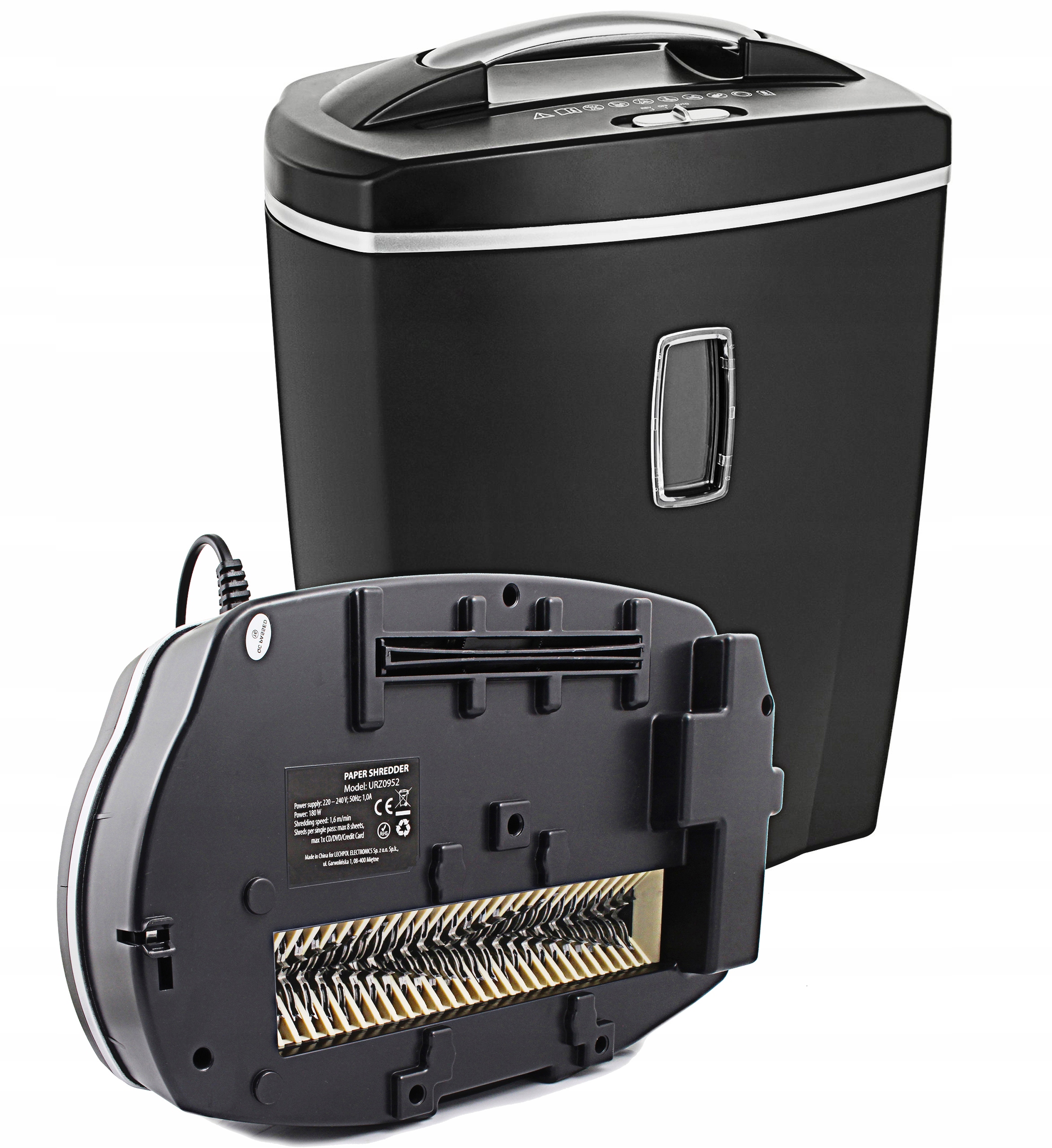 

Niszczarka Rebel URZ0952 180 W czarna