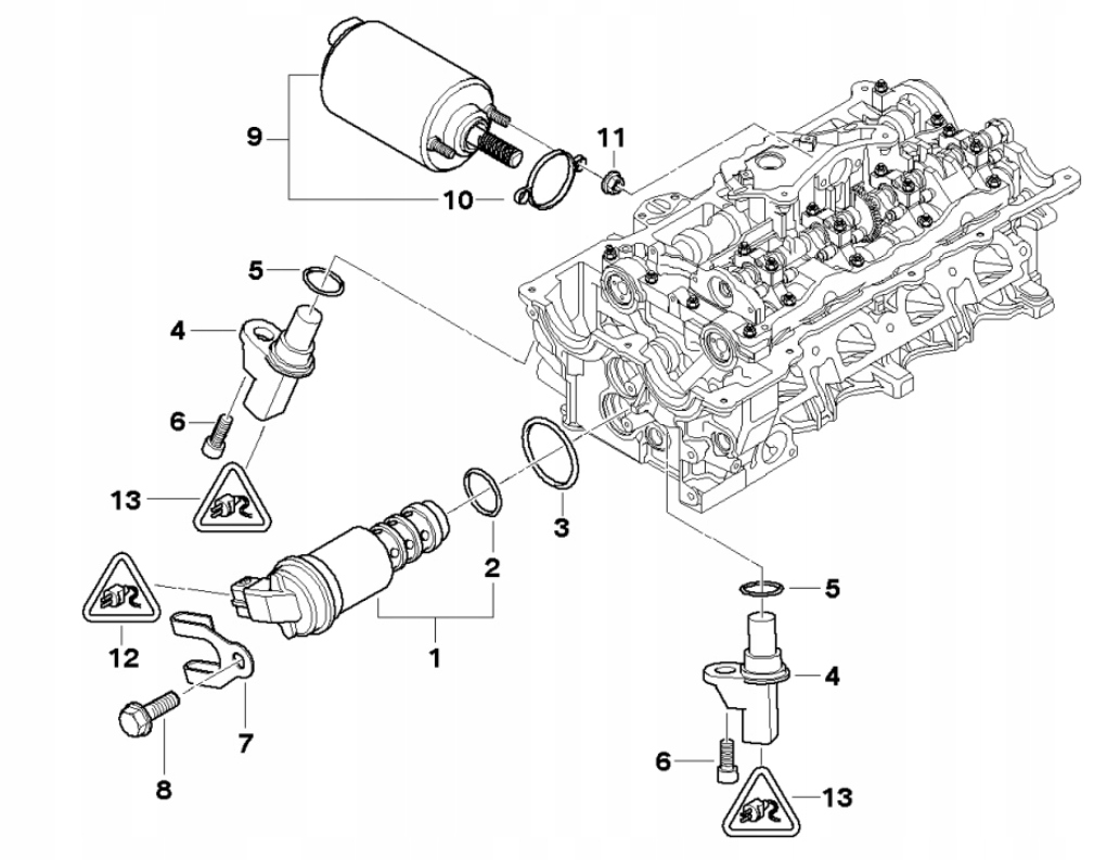 ORG. 4 X ORING ELEKTROZAWÓR BMW 11367506178 Numer katalogowy części 11367546379