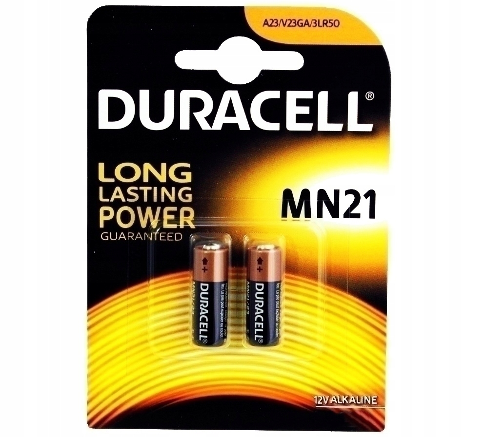 

Duracell A23 23A MN21 L1028 V23GA 12V baterie 2szt