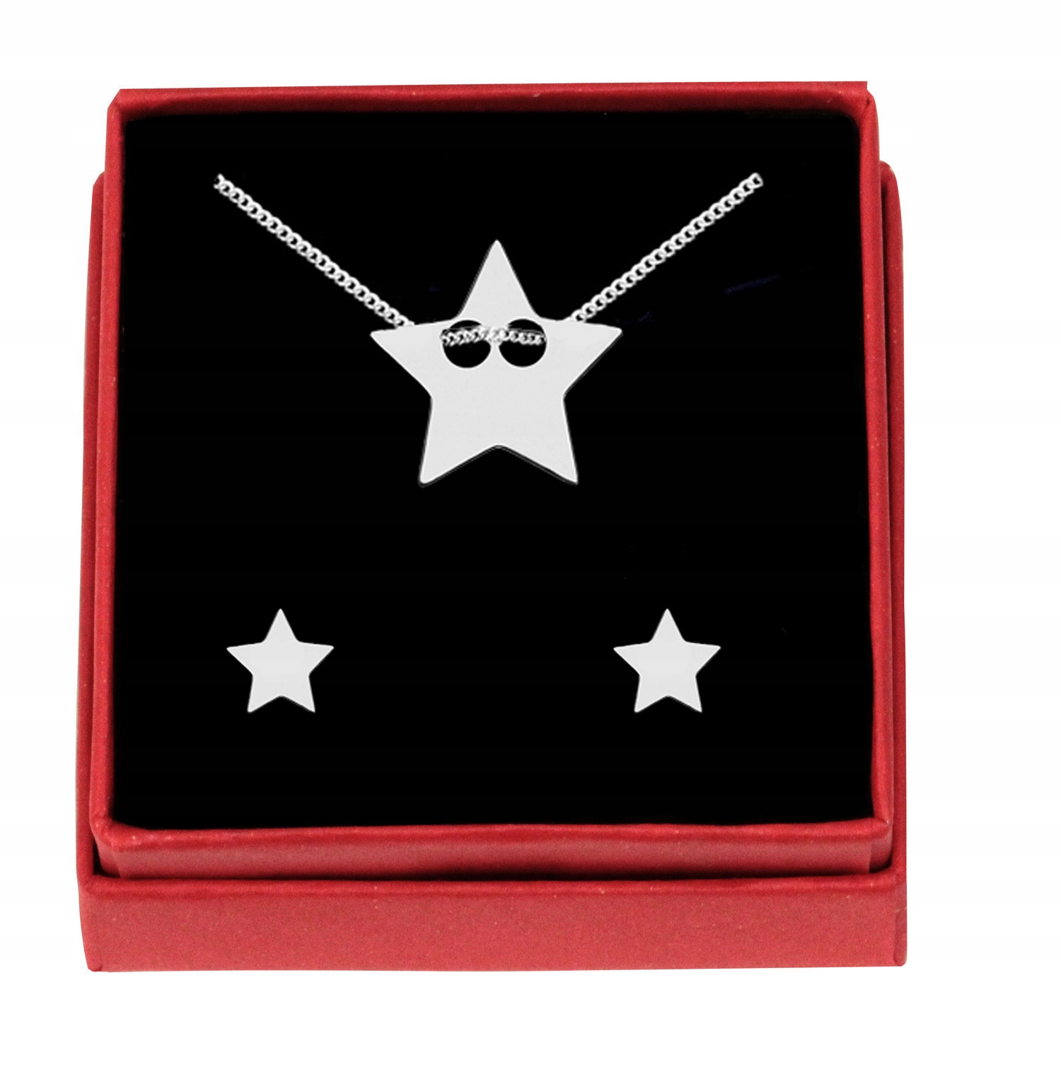 

Komplet Celebrytka Gwiazda Gwiazdka Stars Srebro