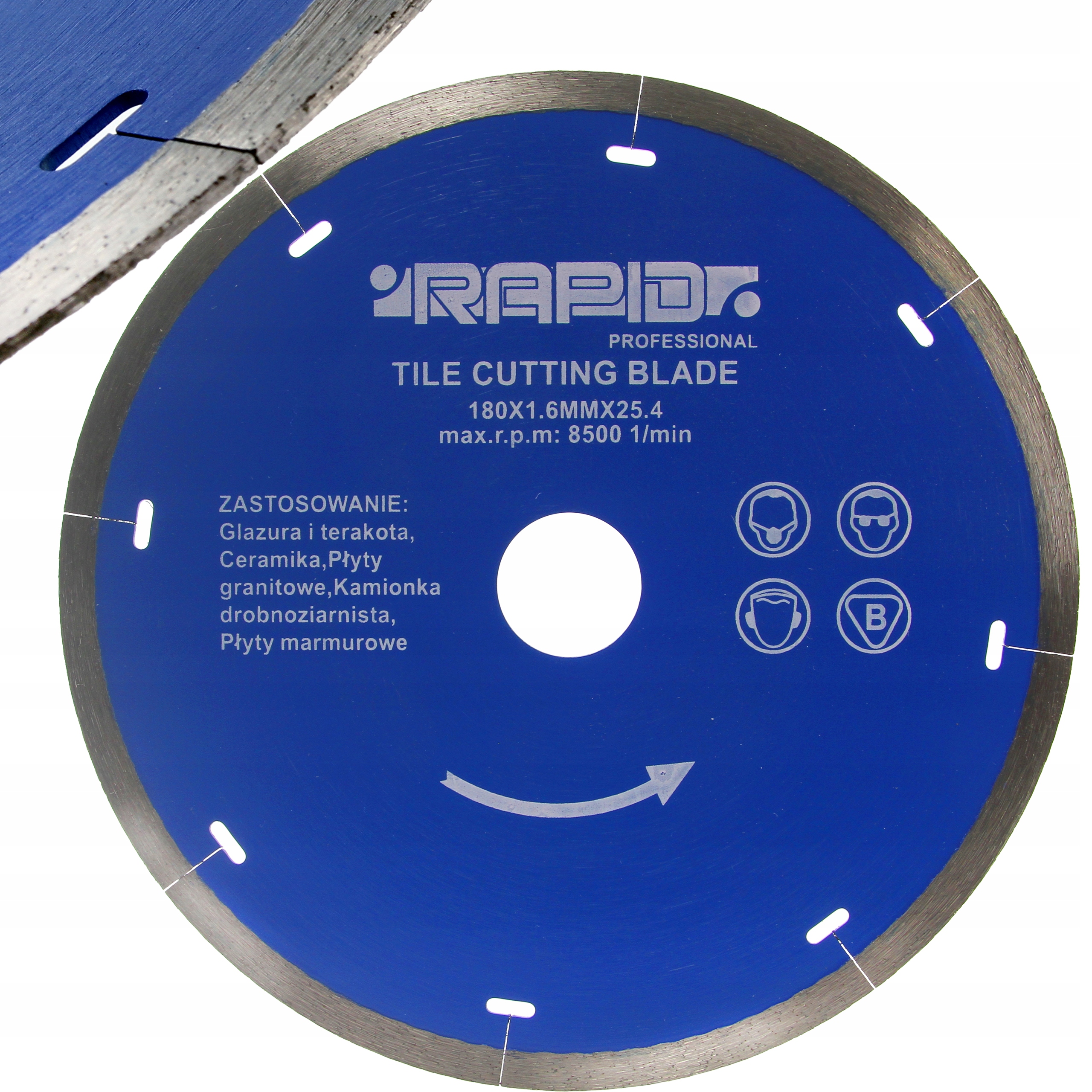 Tarcza diamentowa 180 RAPID płytki gres ceramika