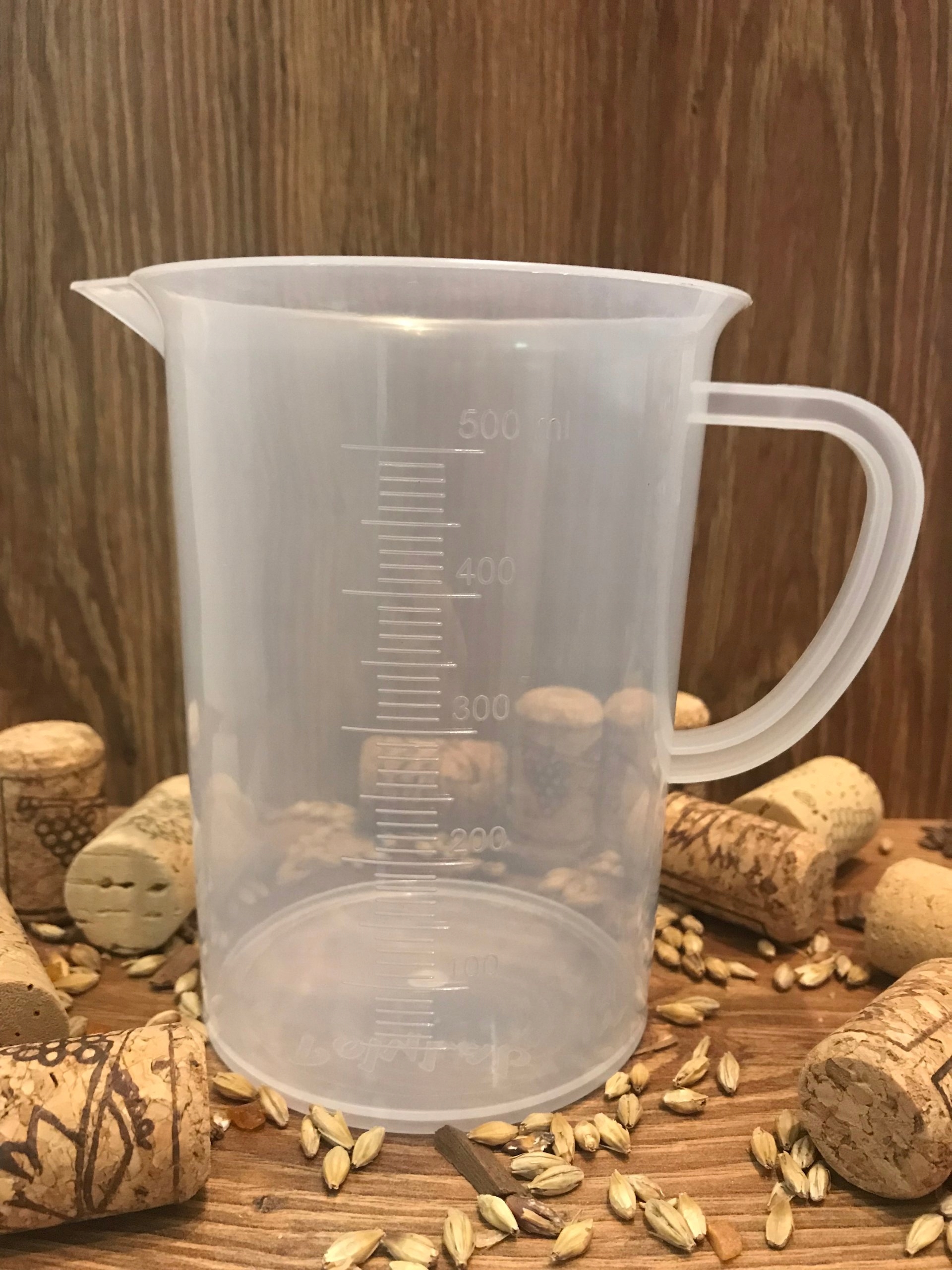 

Zlewka Pp 500ML Z Uchem I Wylewem Skala Tłoczona