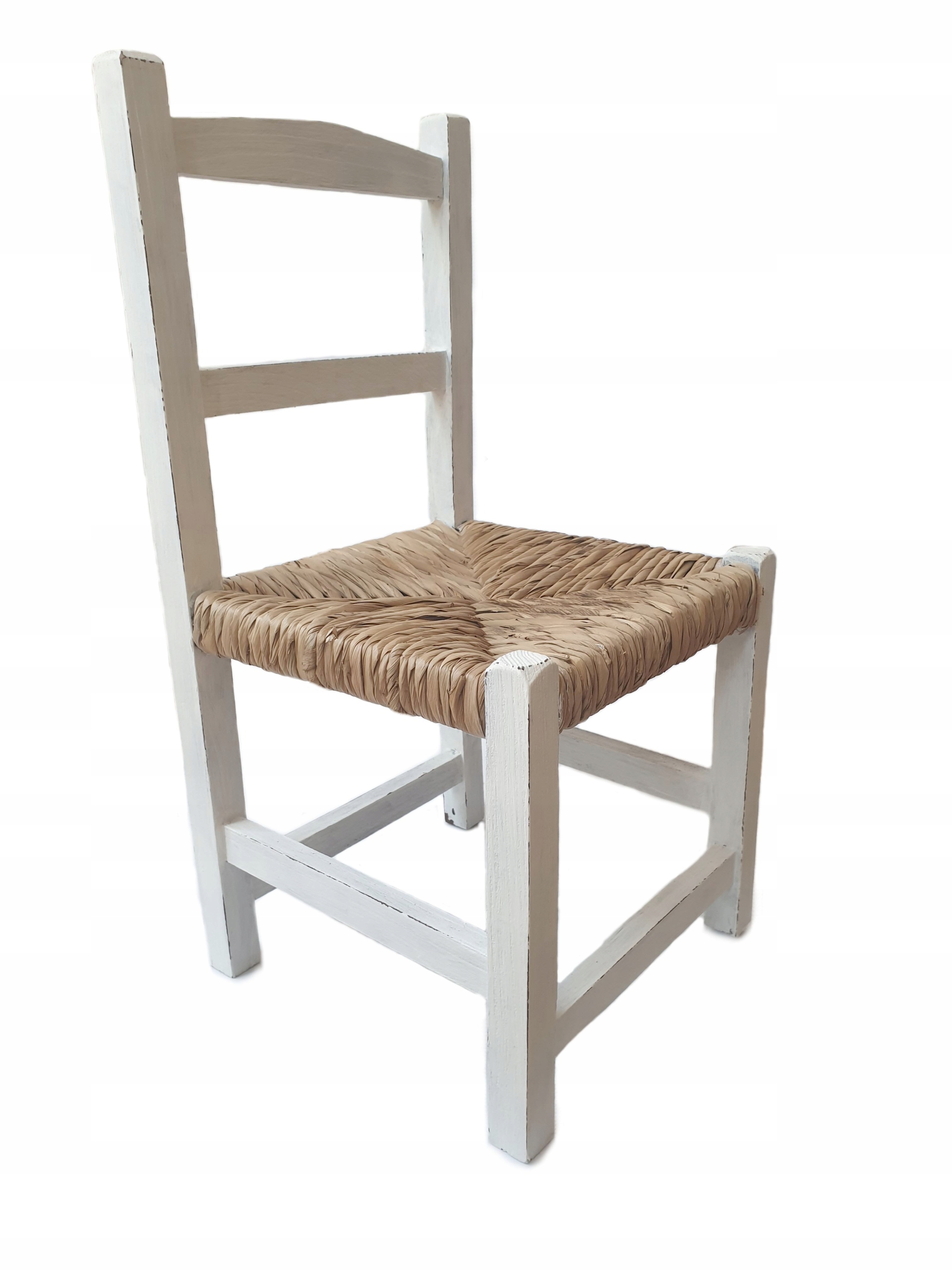 

białe Krzesełko dla Dziecka dzieci z drewna