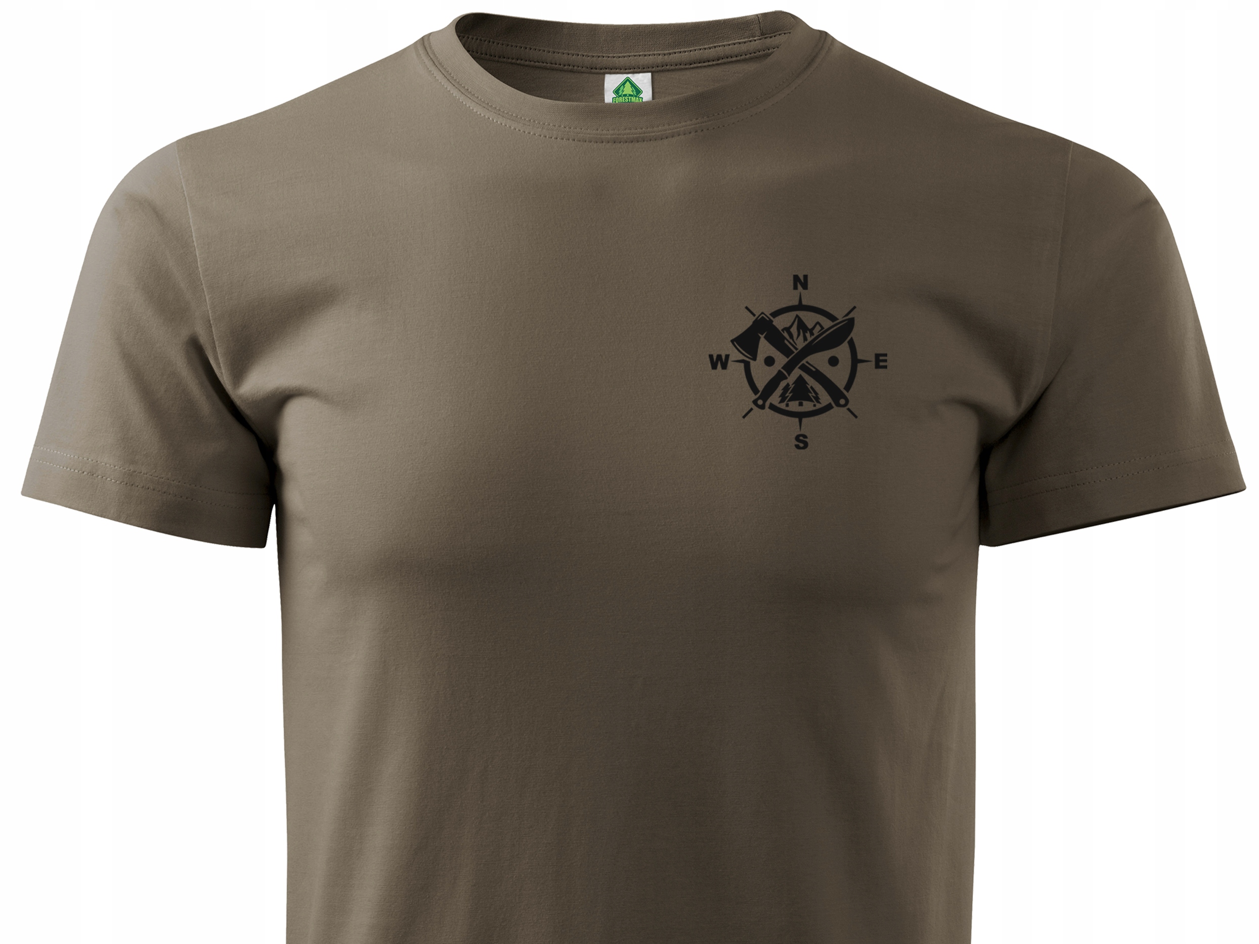 

Brązowa koszulka T-shirt outdoor bushcraft Edc