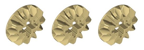 

Lego 6589 Technic zębatka 12 tan piaskowy 3 sztuki