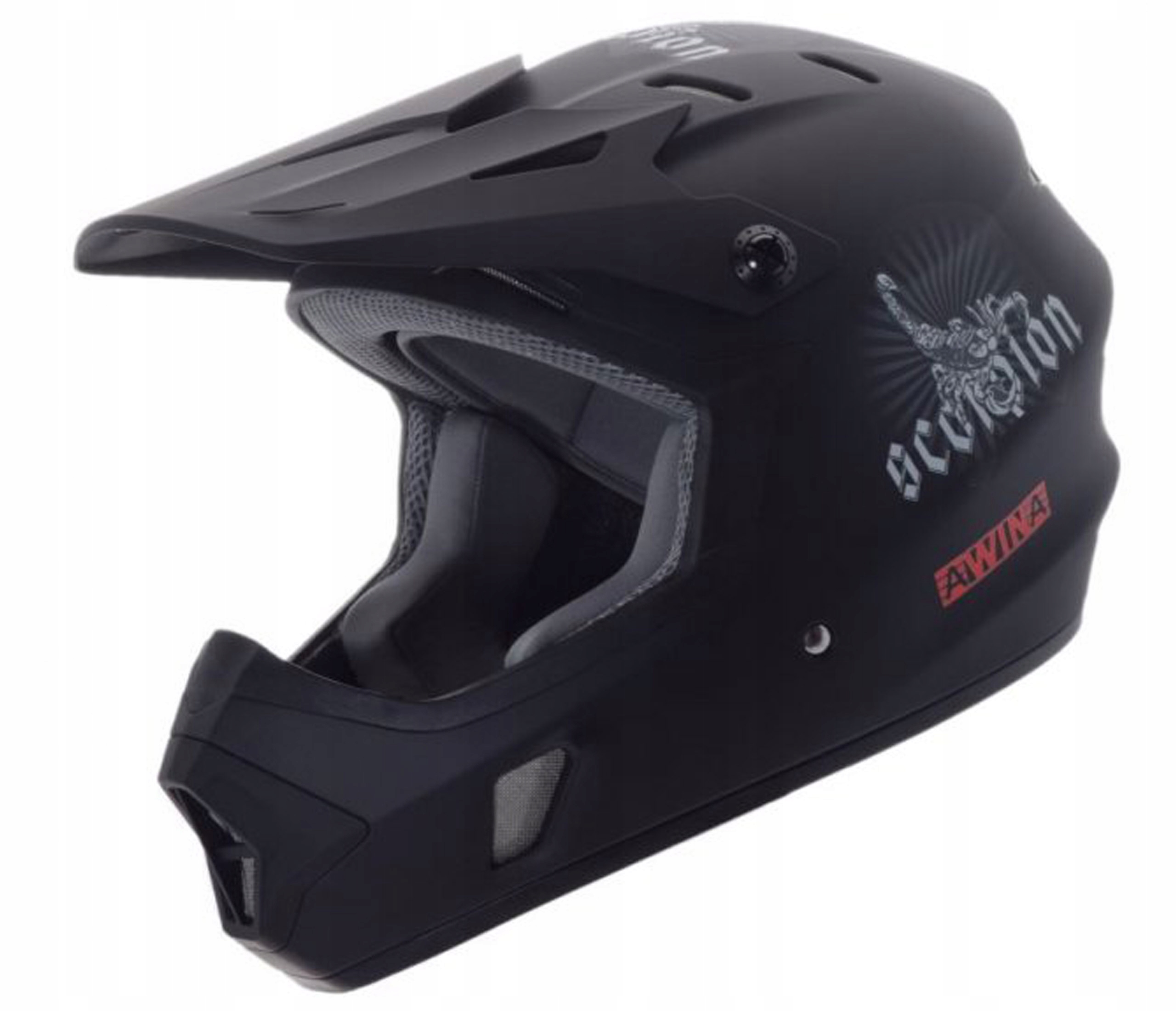 Kask Rowerowy Awina by Moon Bmx L Czarny Mat Cross