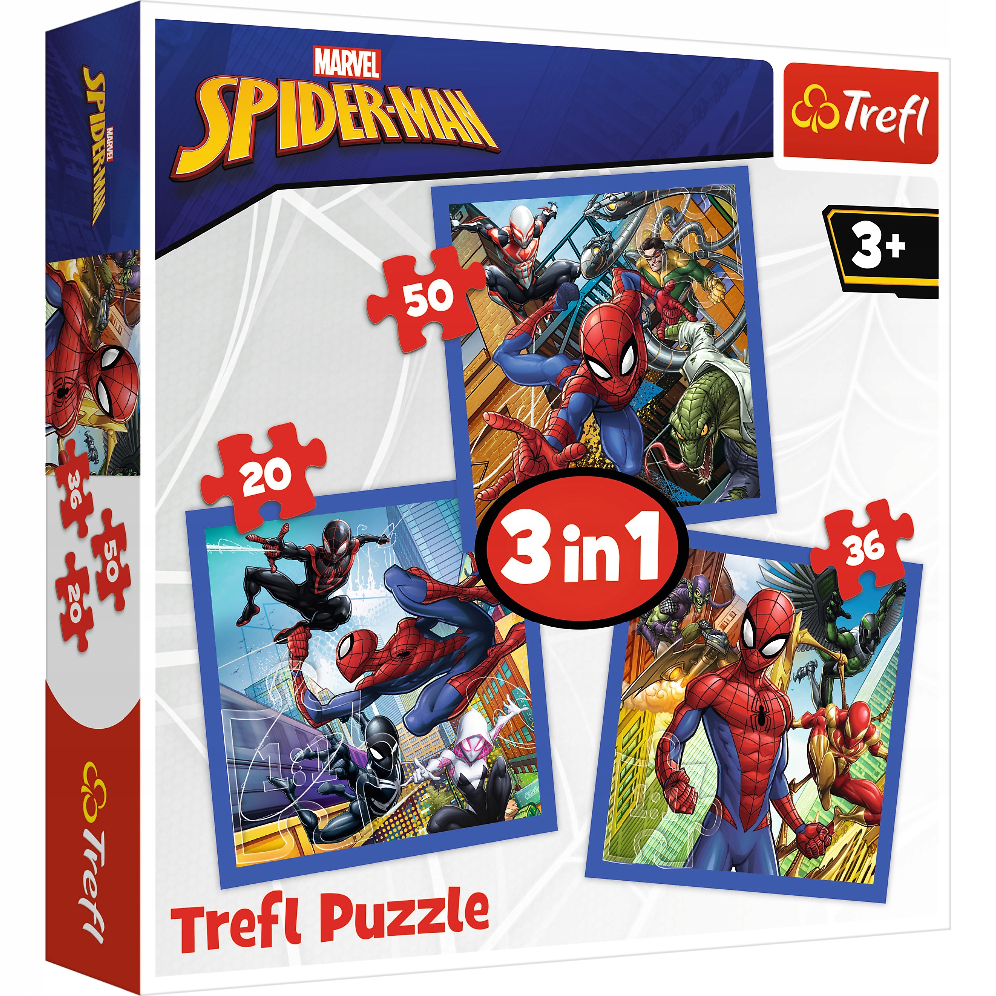 

Puzzle 3w1 Spiderman Pajęcza Siła 34841 Trefl