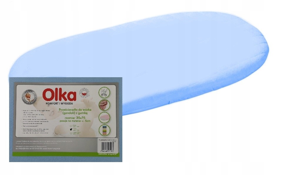 

Olka Prześcieradło do wózka jersey 35x75 niebieski