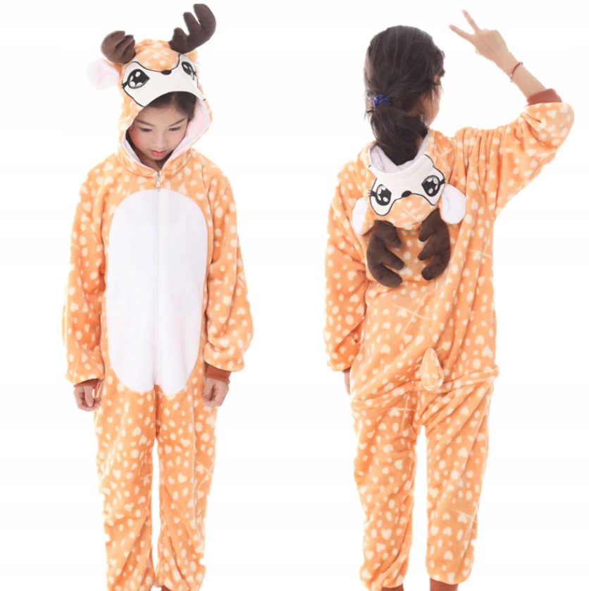 ПАЛЕВЫЙ ПИЖАМА KIGURUMI ONESIE КОСТЮМ 134 - 140 см