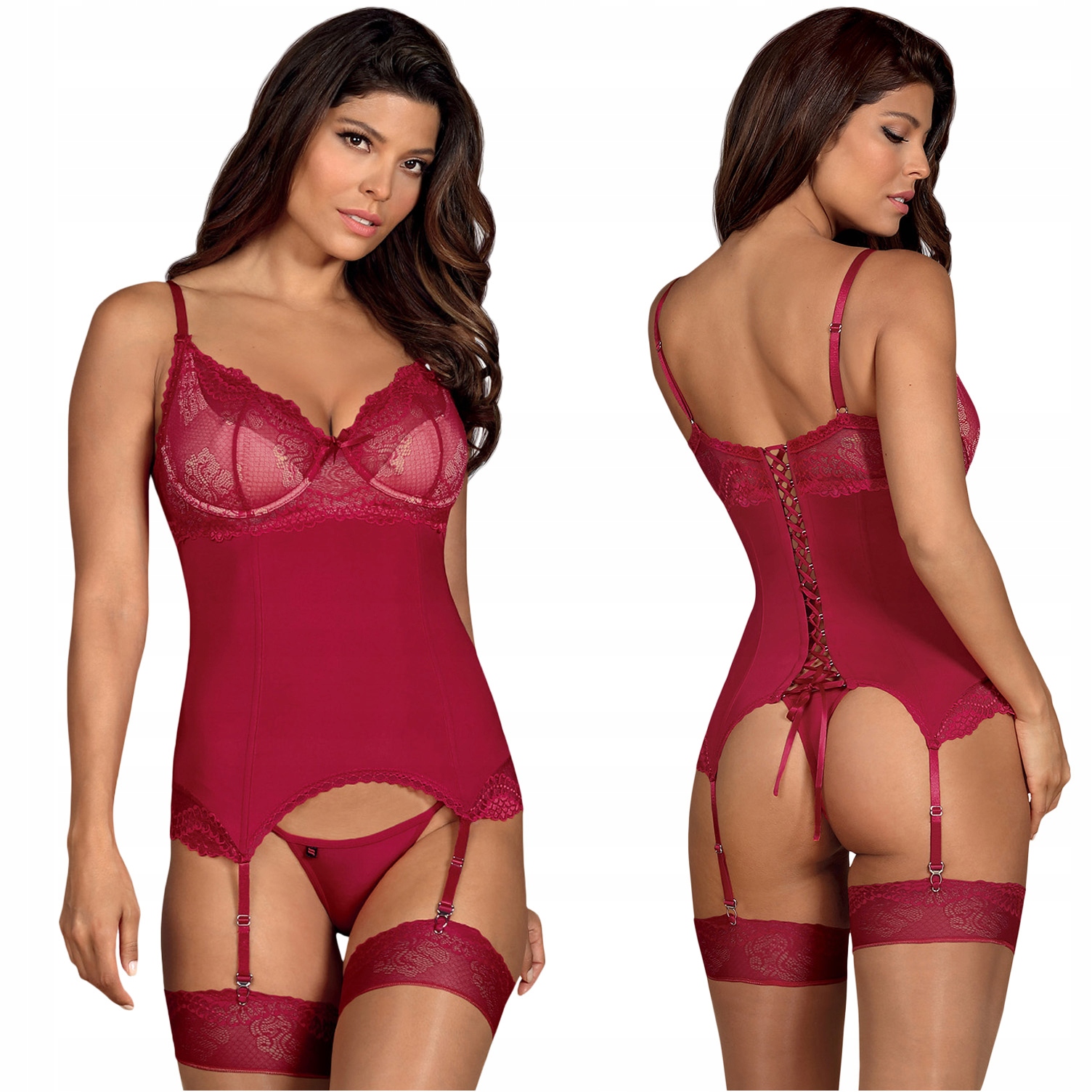

Obsessive Rosalyne gorset + stringi L/XL