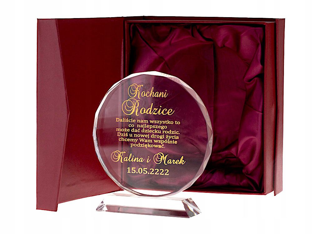 PODZIĘKOWANIE-A RODZICÓW CHRZESTNYCH DZIADKÓW HIT KRYSZTAŁ