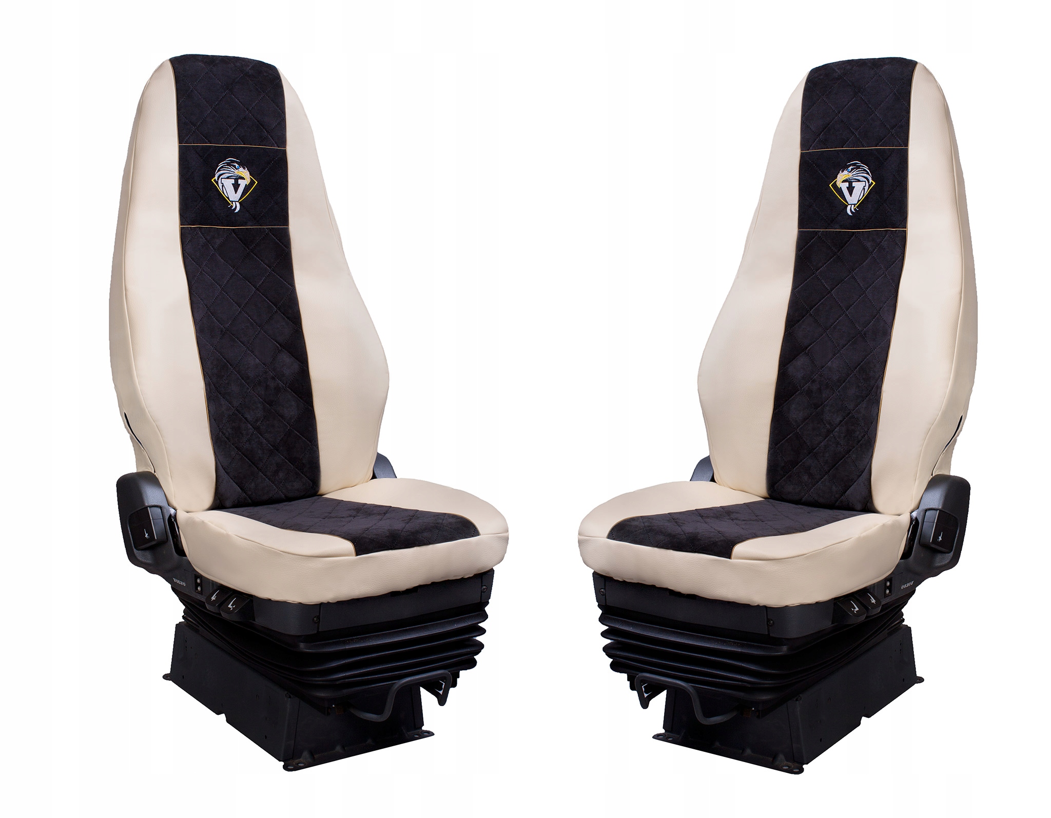 Чохли VOLVO FH з 2002 р. шкіра / вельвет універсальний