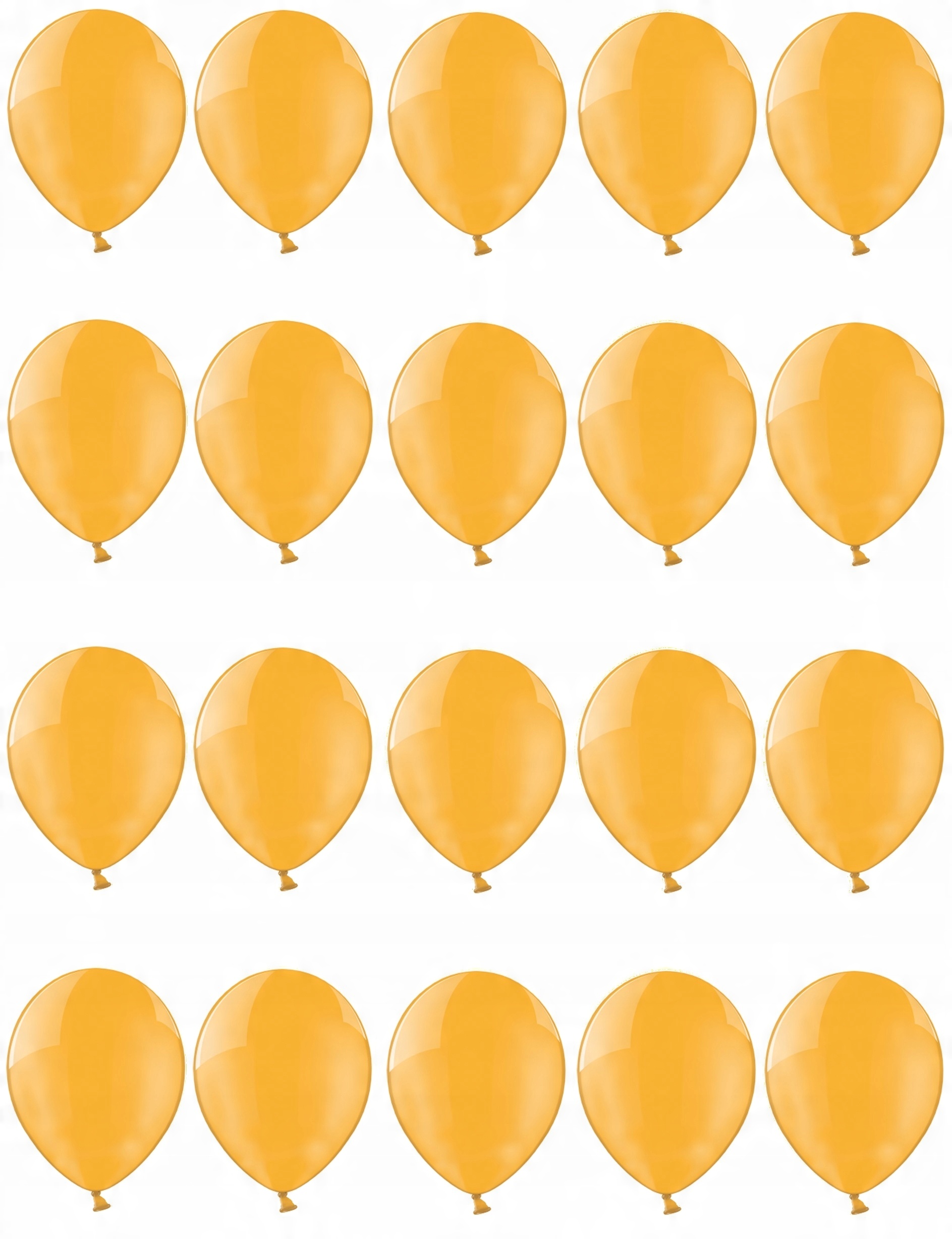 

Balony 25cm Pomarańczowe Przezroczyste 20szt ślub
