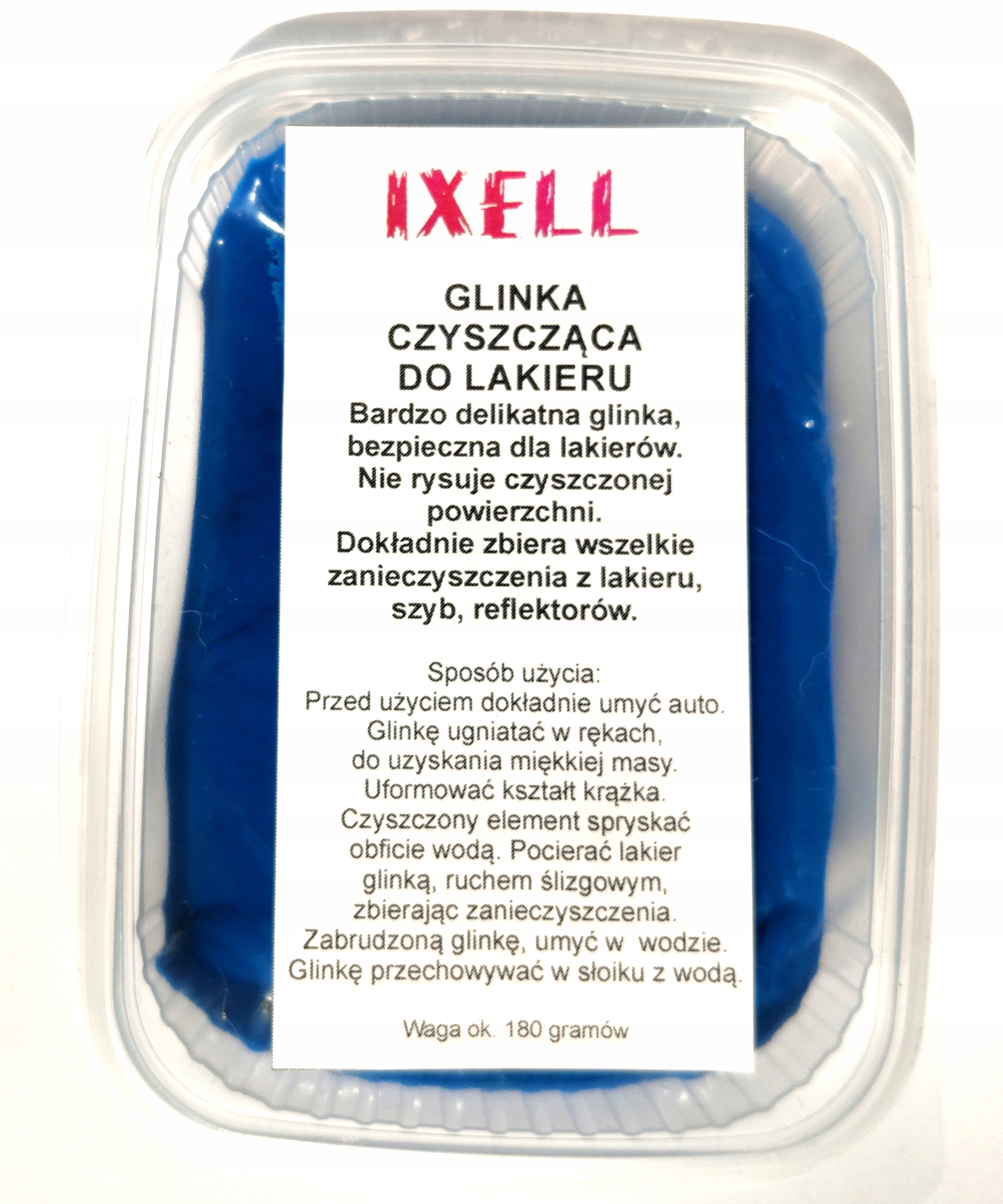 Duża Glinka 180 g Do Czyszczenia Ochrony Lakieru