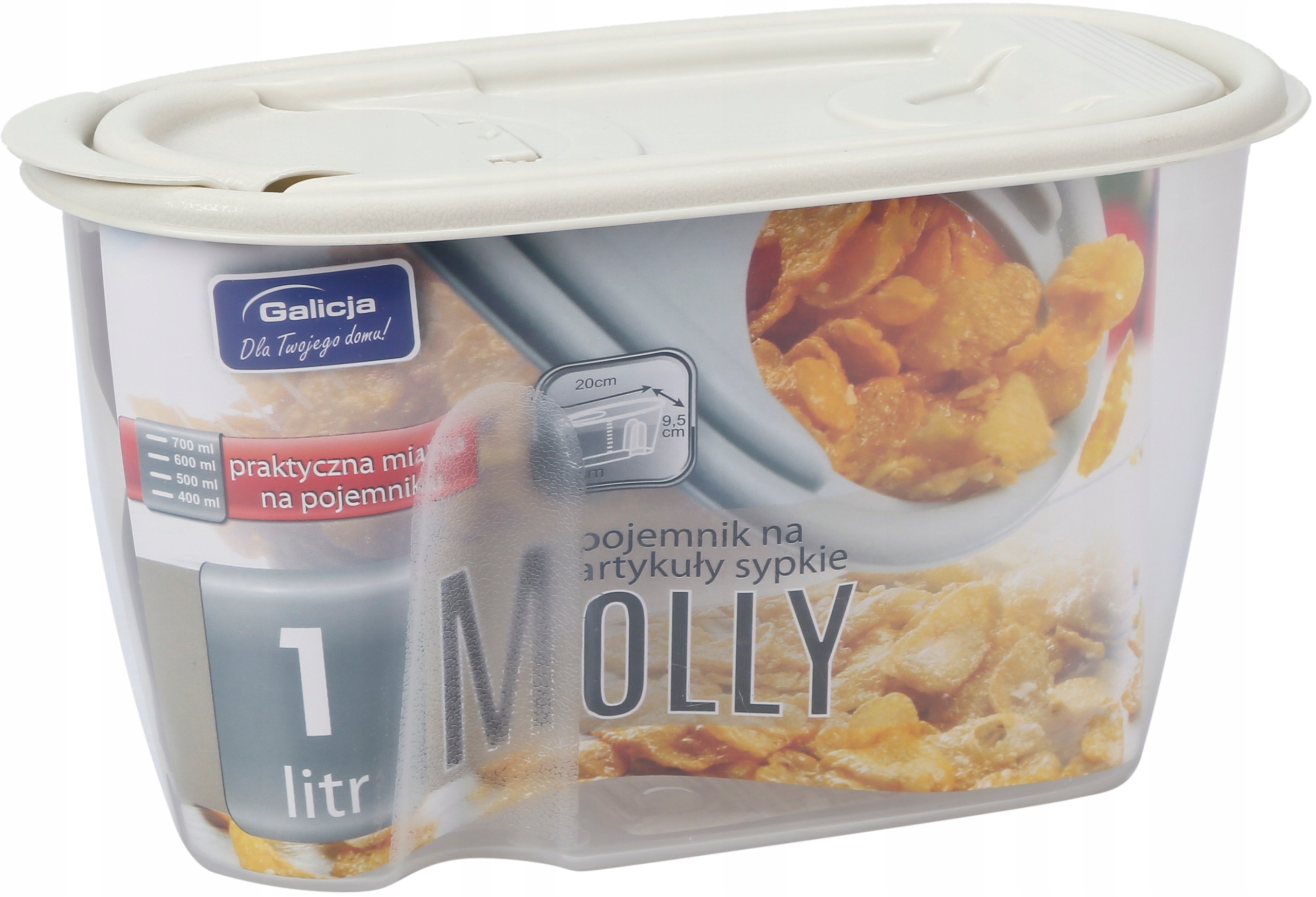 

Pojemnik Na Artykuły Sypkie Molly 1 L Kremowy