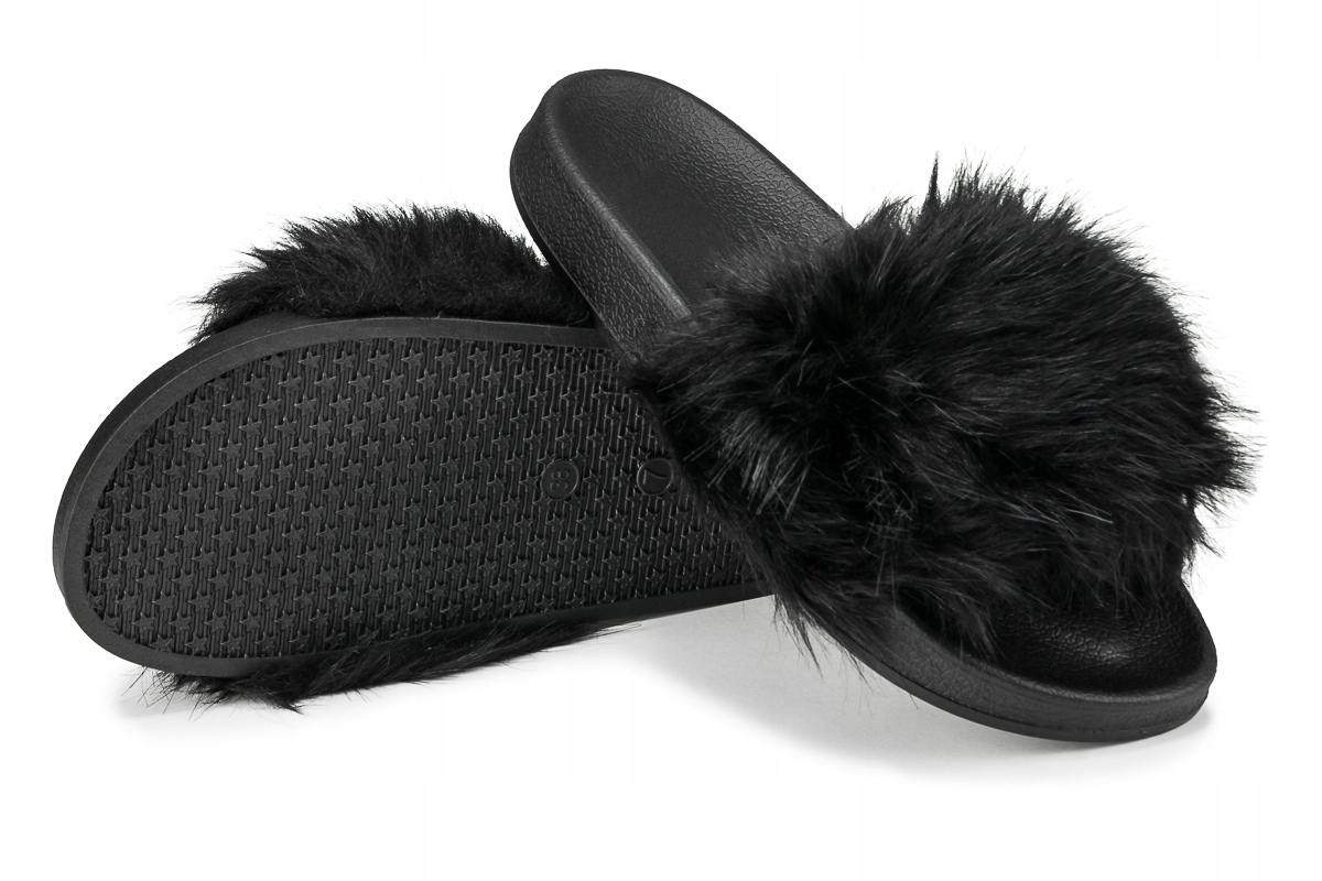 KLAPKI Z FUTERKIEM CIEPŁE KAPCIE MIĘKKIE FUTERKO Rozmiar 41