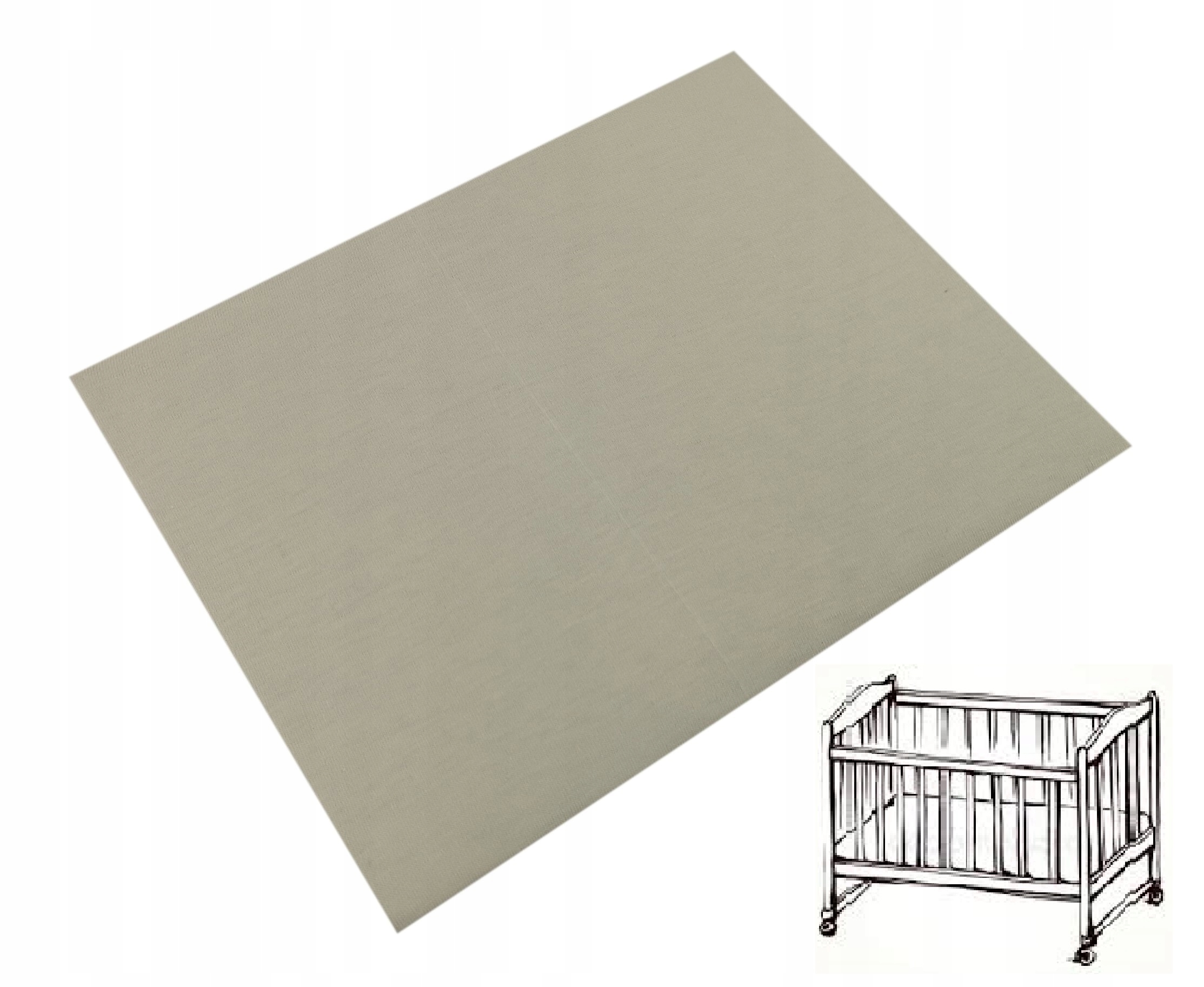

Olka Prześcieradło Do Kołyski 40x90 Jersey krem