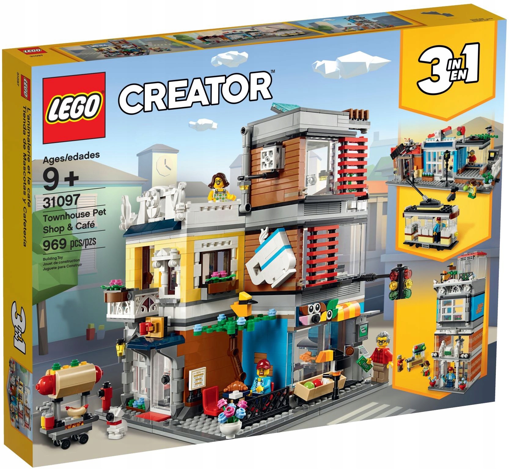LEGO CREATOR 3W1 31097 DOM BANK KAWIARNIA TRAMWAJ