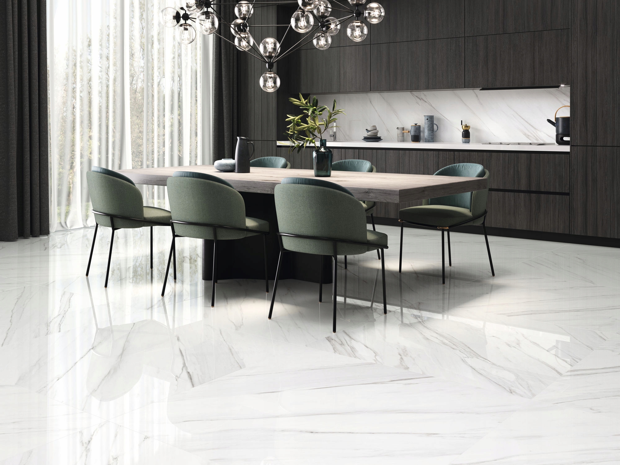 Biały marmur gres polerowany 120x60 24H Marka Baldocer