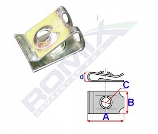 BLASZKA MONTAŻOWA ROMIX A82007 5szt Producent części Inny
