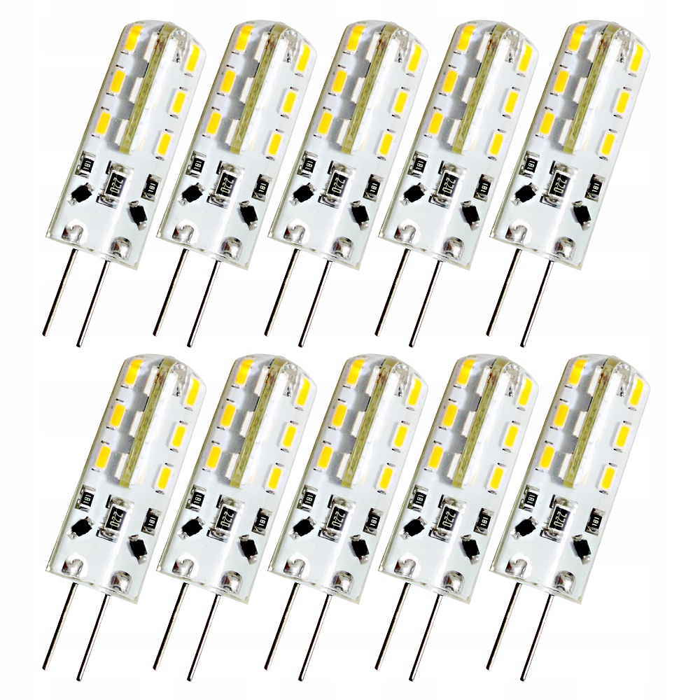 

10 x Żarówka Led 2835 Smd G4 12V 1.5W=12W b.ciepła