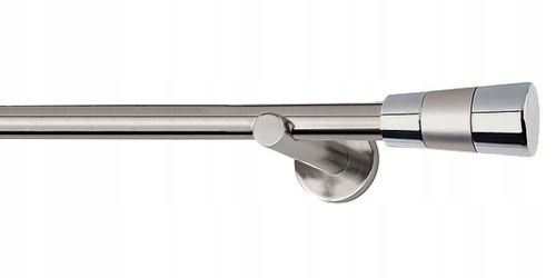 KARNISZE METAL.POJED.O19MM 200CM BEZ KÓŁEK STAL Materiał wykonania metal