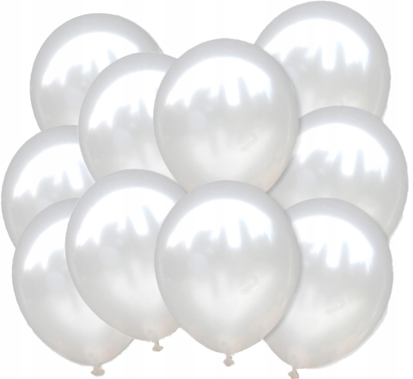 

Balony Białe 30cm Perłowe 10szt na ślub urodziny