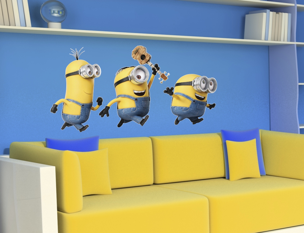 NAKLEJKI NA ŚCIANĘ ścienne MINIONKI 05 50x26 cm Kod producenta 000