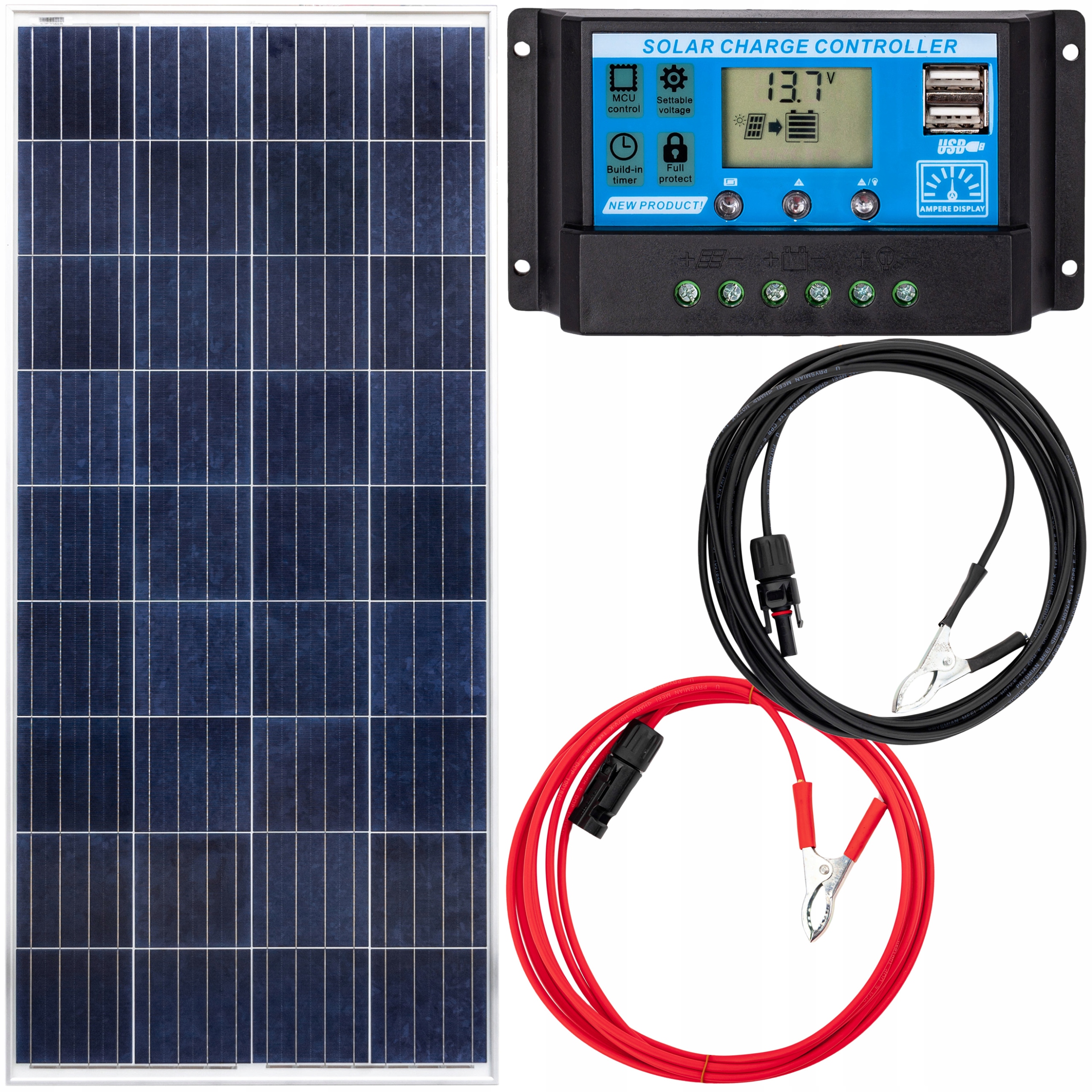 

Panel Solarny Bateria Słoneczna 150W 12V Regulator