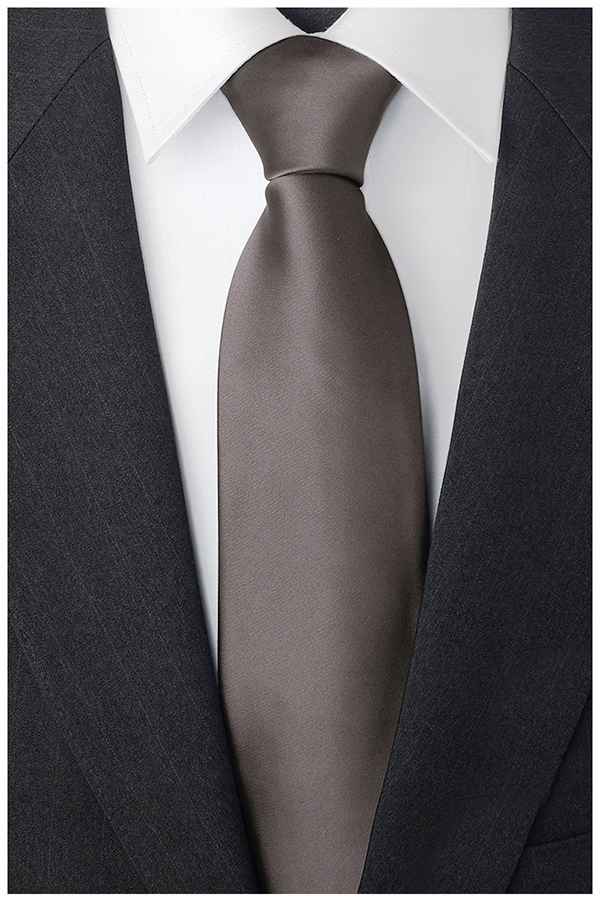 

Gładki Jednokolorowy Krawat 7cm Męski Szary R3