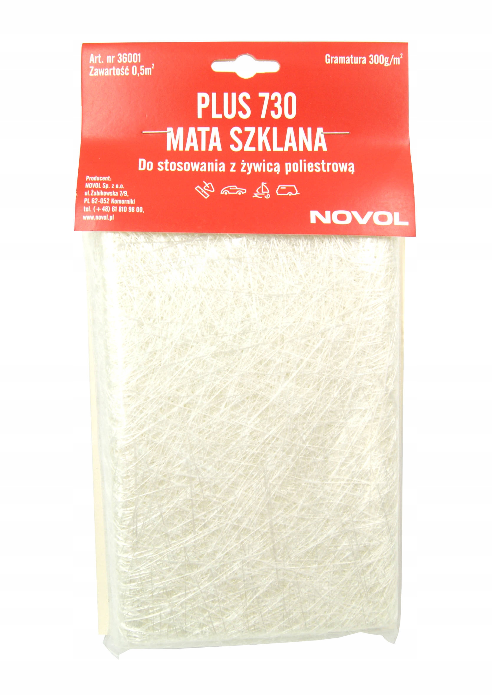 

Novol Plus 730 Mata Szklana 300G/M2 Włókno Szklane