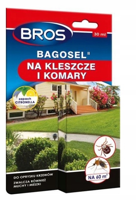 

Bros Bagosel Oprysk na komary kleszcze 30 ml
